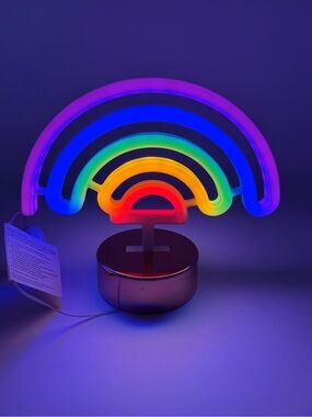 True Living Light Up Colorful Rainbow Table Top Décor / Lamp